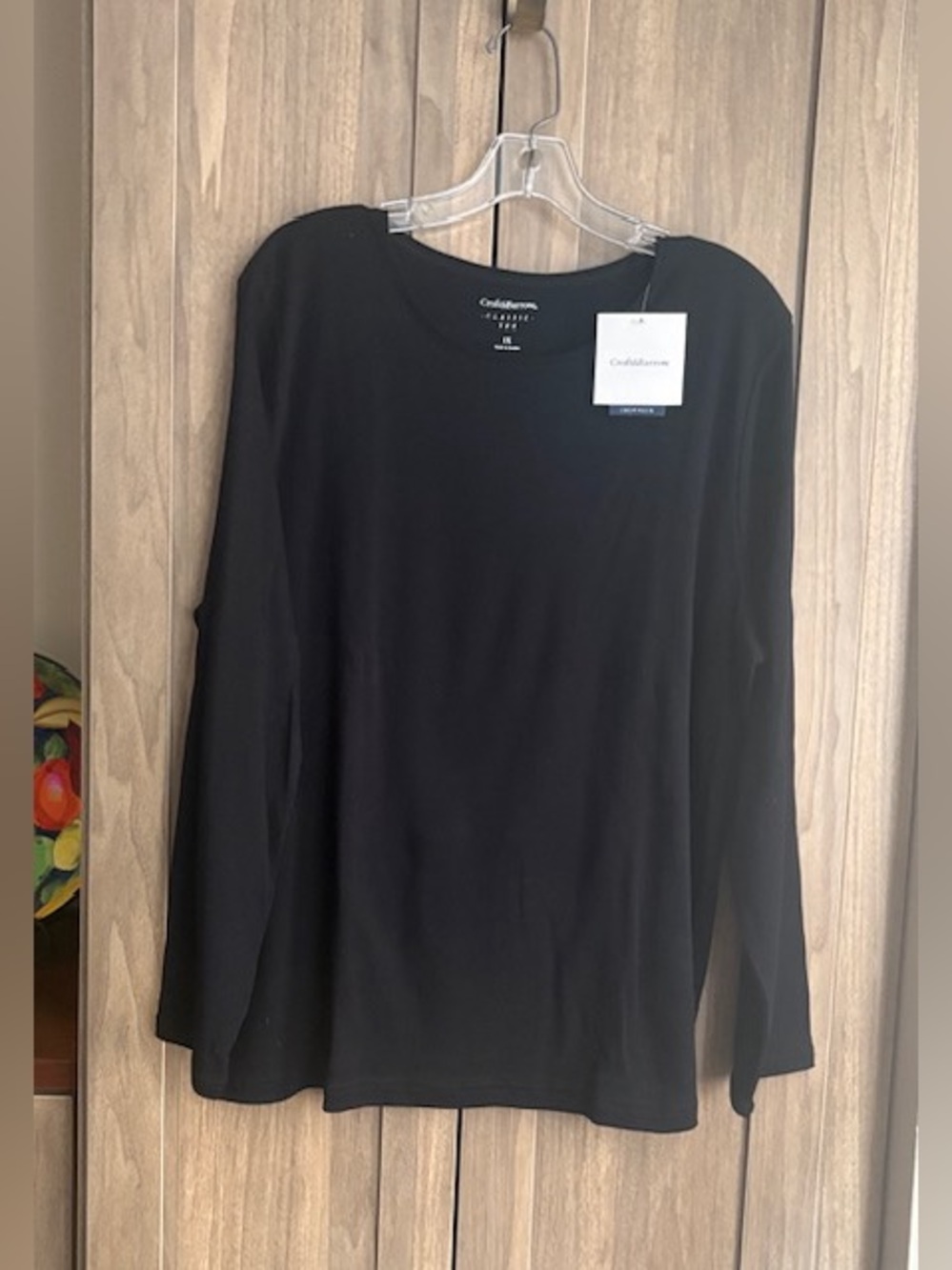 NWT! Croft & Barrow Black Classic Tee | 1X